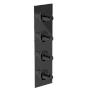 Смеситель с термостатом Cisal Vita VI01V30040 черный матовый