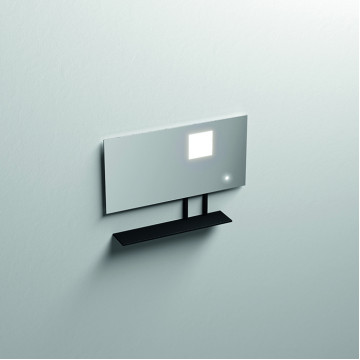 Зеркало Kerasan Mirrors 932731 90х61 с подсветкой черный матовый