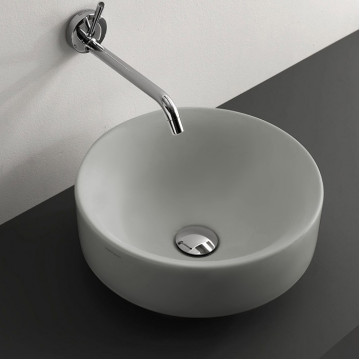 Раковина накладная Kerasan Cento 355759 Grigio matt *0