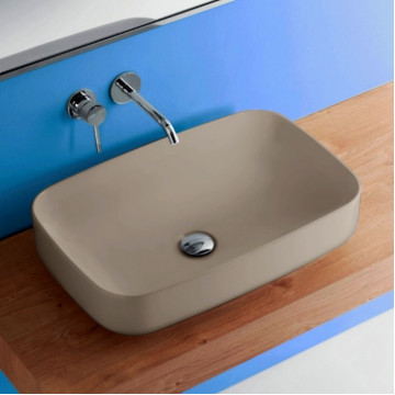 Раковина накладная Kerasan Tribeca 514181 nocciola