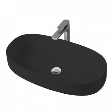 Раковина накладная Artceram Cognac COL005 03 00 nero *0 черный