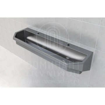 Раковина-желоб коллективная из нержавеющей стали Dominant D-A2/03-R2200(L2200)