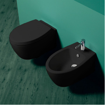 Биде подвесное Simas Lft Spazio LFT19 nero*1 черный
