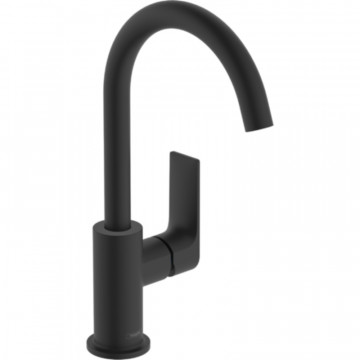 Смеситель для раковины Hansgrohe Rebris E 72576670 черный матовый