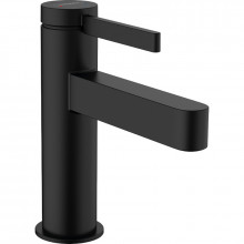 Смеситель для раковины Hansgrohe Finoris 76010670 с донным клапаном черный матовый