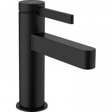 Смеситель для раковины Hansgrohe Finoris 76010670 с донным клапаном черный матовый