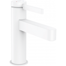 Смеситель для раковины Hansgrohe Finoris 76010700 с донным клапаном белый матовый