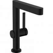 Смеситель для раковины Hansgrohe Finoris 76060670 с донным клапаном черный матовый