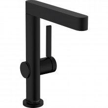 Смеситель для раковины Hansgrohe Finoris 76060670 с донным клапаном черный матовый