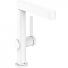 Смеситель для раковины Hansgrohe Finoris 76060700 с донным клапаном белый матовый