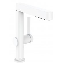 Смеситель для раковины Hansgrohe Finoris 76063700 с донным клапаном белый матовый