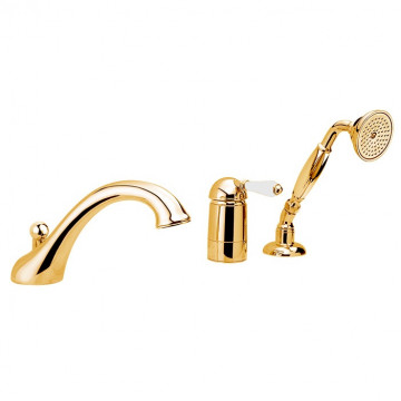 Смеситель на борт ванны Nicolazzi Petit Mont Blanc 3414GB76 золото