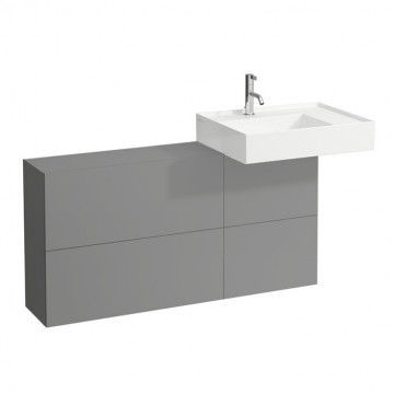 Тумба под раковину Laufen Kartell 4.0829.2.033.641.1 подвесная серая галька