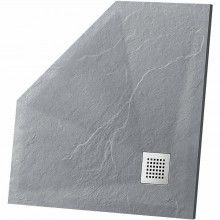 Душевой поддон Vincea VST-4SP1010G 100х100 серый