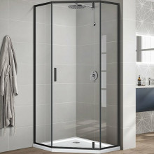 Душевой уголок Vincea Slim-U VSP-2SU900CLB 90х90 черный/прозрачное