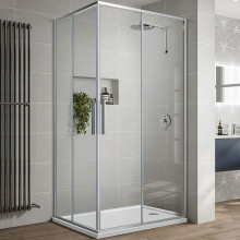 Душевой уголок Vincea Slim-U VSS-2SU900CL 90х90 хром/прозрачное