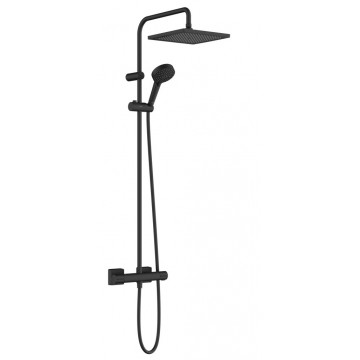 Душевая система hansgrohe Vernis Blend Showerpipe 240 1jet с термостатом 26427670 черный матовый