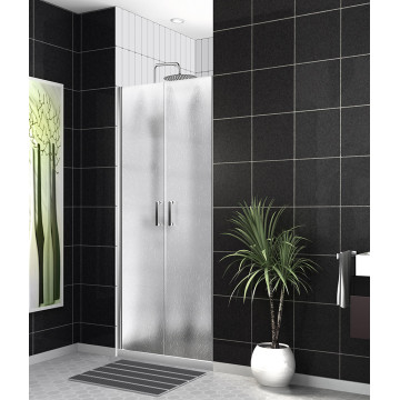 Душевая дверь BelBagno Uno UNO-B-2-110-CH-Cr хром/шиншилла
