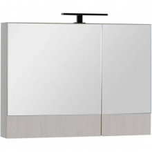 Зеркальный шкаф Aquanet Нота 169641 90 белый дуб