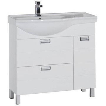 Тумба под раковину Aquanet Сити 90 L 181973 (0090A-У) белая