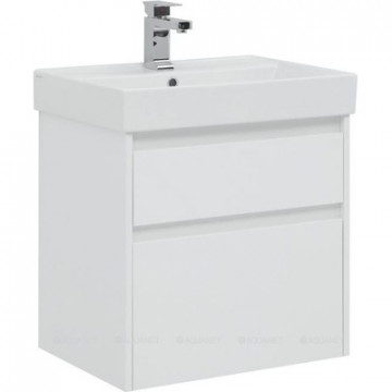 Тумба с раковиной Aquanet Nova Lite 305231 60 дуб белый