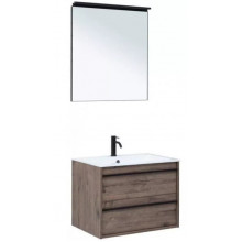 Комплект мебели Aquanet Lino 70 273240 дуб веллингтон (зеркало белый матовый)