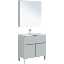Комплект мебели Aquanet Алвита New 306182 90 серый