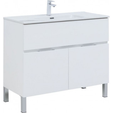 Тумба с раковиной Aquanet Алвита New 274185 100 белый матовый