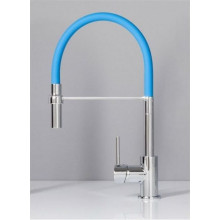 Смеситель для кухни Aquanet FF6215-BLUE хром/синий