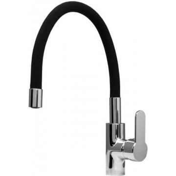 Смеситель для кухни Aquanet FF6239-BLACK хром/черный