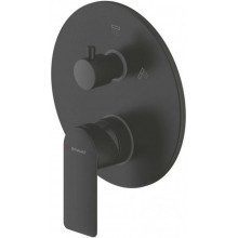 Смеситель для ванны Bravat Eddie PB8369402BW-2-ENG 285582 черный матовый