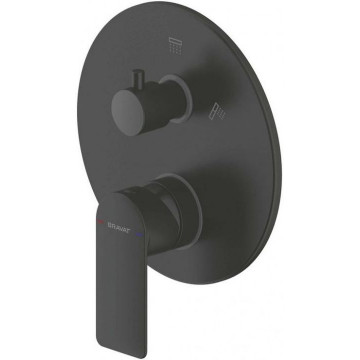 Смеситель для ванны Bravat Eddie PB8369402BW-2-ENG 285582 черный матовый