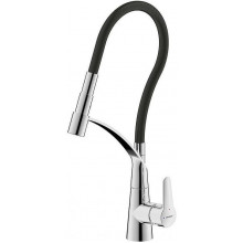 Смеситель для кухни Bravat F7420453CP 285839 черный/хром