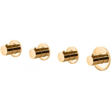 Смеситель с термостатом Paffoni Modular Box MDE019HG 285930 золото