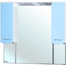 Зеркальный шкаф Bellezza Мари 1143 105 с подсветкой белый/голубой