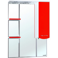 Зеркальный шкаф Bellezza Мари 1179 85 R с подсветкой белый/красный
