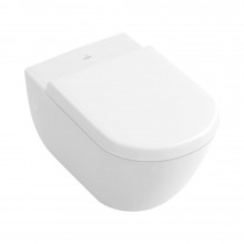 Подвесной унитаз Villeroy&Boch Subway 660010R1+9M65S101 CeramicPlus альпийский белый 