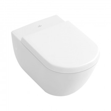 Подвесной унитаз Villeroy&Boch Subway 660010R1+9M65S101 CeramicPlus альпийский белый 