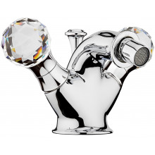 Смеситель для биде Webert Karenina KA710102015 c донным клапаном, хром, ручки Swarovski