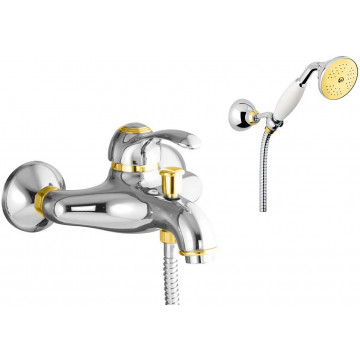 Смеситель для ванны Webert Aurora AU850101017 хром/золото