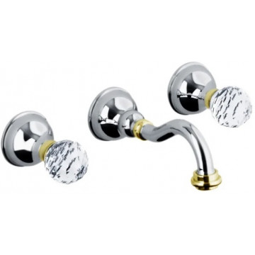 Смеситель для раковины Webert Karenina KA750404017 золото/хром
