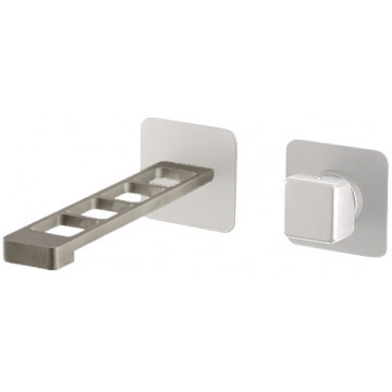 Смеситель для раковины Webert One-X OX830611741 сталь/белый матовый