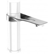 Cмеситель для раковины Webert One-B NB830102741 сталь/белый матовый