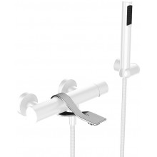 Cмеситель для ванны Webert One-B NB850101741 сталь/белый матовый
