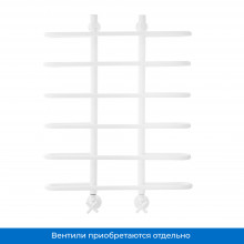 Водяной полотенцесушитель Energy Aero 800x600 белый матовый БЕЗ УГОЛКОВ