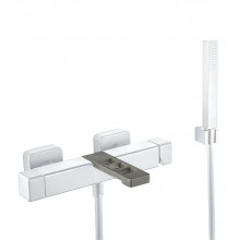Смеситель для ванны Webert One-X OX850101741 белый/сталь