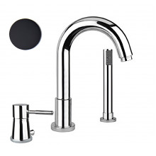 Смеситель на борт ванны Webert Rimini RI850701560 черный