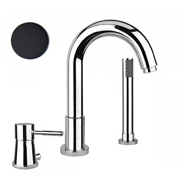 Смеситель на борт ванны Webert Rimini RI850701560 черный