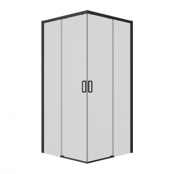 Душевой уголок Ambassador Queen 11011203Black 90x90 черный/прозрачное