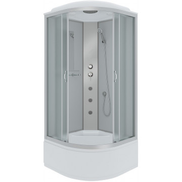 Душевая кабина Niagara Classic NG-2309-14G 100x100 c гидромассажем хром/матовое